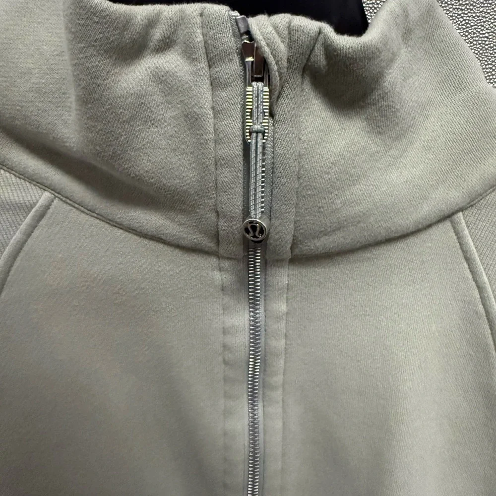 Lululemon Scuba Oversized Funnel-Neck Half Zip Jade Grey XL/XXL - Picture 2 of 6